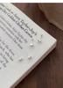 S999 Sterling Silver Smooth Bean Stud Earrings: Small, Simple, Versatile, Screw-Back, Sleep-Friendly, Ear Hole Care Jewelry.