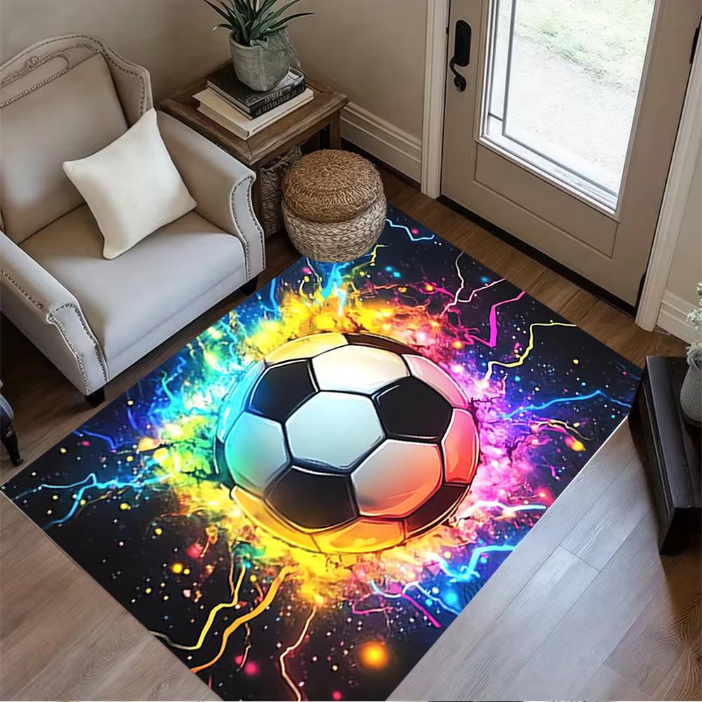 1pc soccer ball rug home carpet design for office decor gift living room bedroom