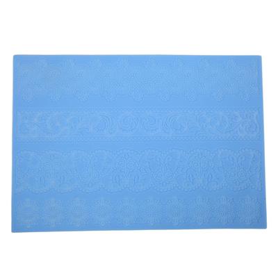 Silikon Abdruckmatte DIY Blumenmuster Lebensmittelqualität Fondant Prägung Spitzenmatte zur Kuchendekoration