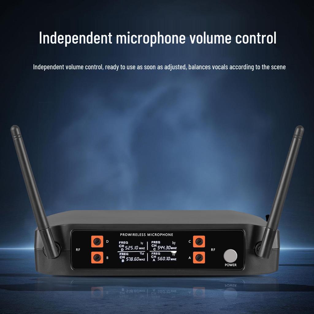 Wireless U-segment 4-in-1 Microphone for Home, Outdoor Karaoke, Meetings, and Performances