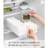 Yamazaki Tower Refrigerator Storage Case, Large, with Dividers, White, W37.5 X D22 X H8.2cm, 1477, for Refrigerator Storage