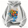 Kinder Herbst Marke Hoodie Zauberwürfel Muster Hoodies für Jungen Langarm Baumwolljacke Mantel