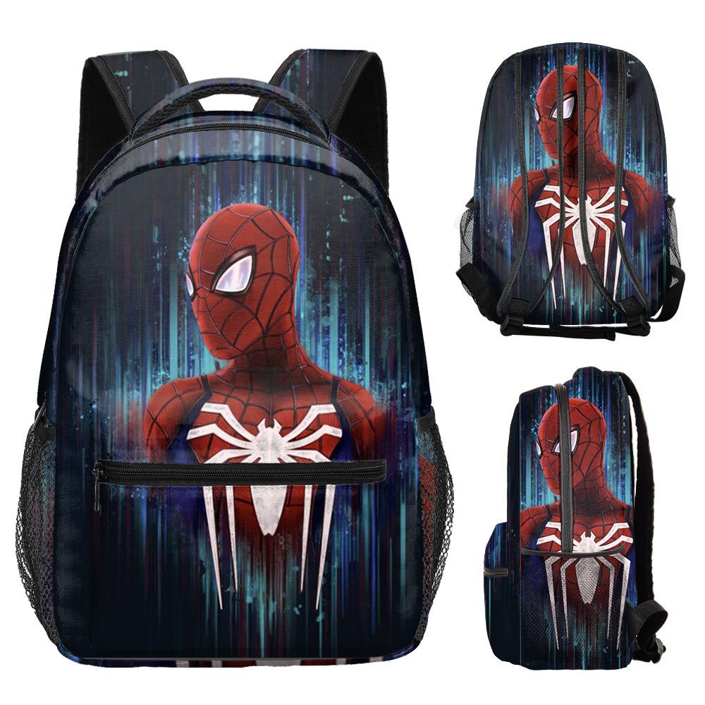 Spider-Man Backpack Elementary School Cartoon School Bag Boys Printed Backpack Superman Spider-Man