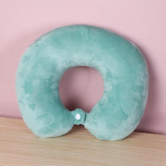U Shaped Neck Pillow, Solid Color Travel Pillow, Breathable Neck Support Pillow, Portable Headrest for Travel Office Home Planes Trains Self-Driving