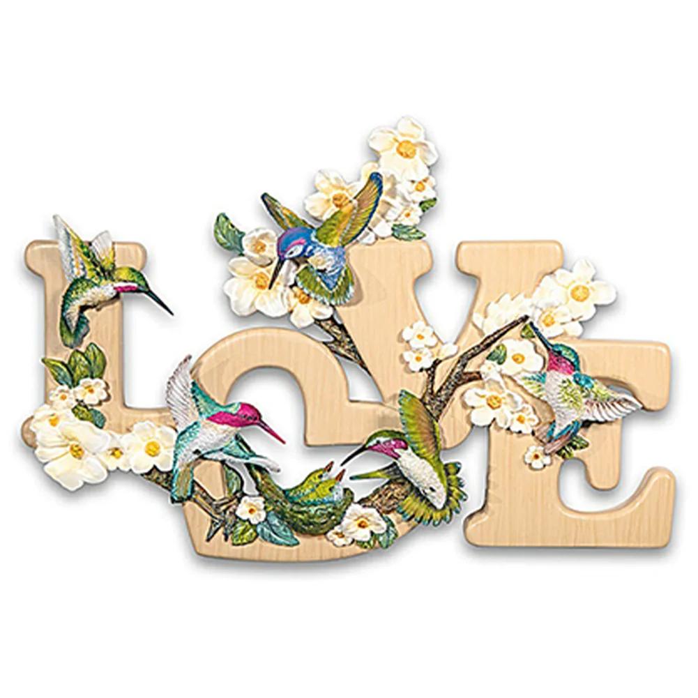 

5D наборы алмазной живописи для взрослых, любовь колибри, сделай сам, полная дрель, хрустальные стразы, декоративно-прикладное искусство, художественные краски из драгоценных камней с бриллиантами, домашний декор стен