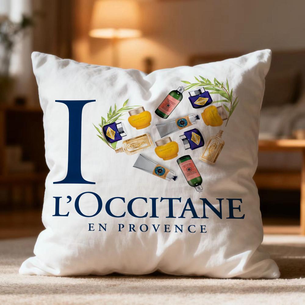 

Hot L-Ll occitaneew Cushion Cover Soft Washable Pillow Case Multi-Scene for Couch Bed Travel Office Use 30cmx30cm