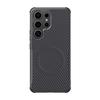 Carbon Fiber Texture Soft Magnetic Phone Case For Samsung S25 Ultra S24 Plus S23 TPU Hybrid Silicone Shockproof Slim Wireless Charge Cover
