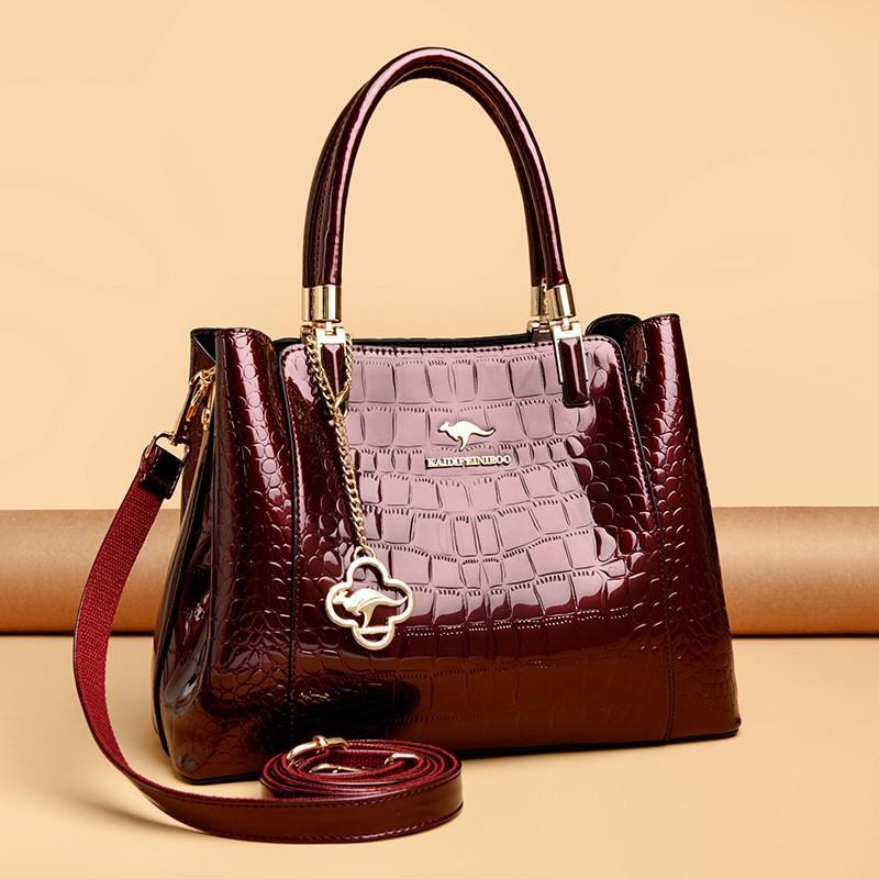 Tote Bag - Women's Single Shoulder Crossbody Handbag - Casual Commuting Leather Bag - Large Capacity