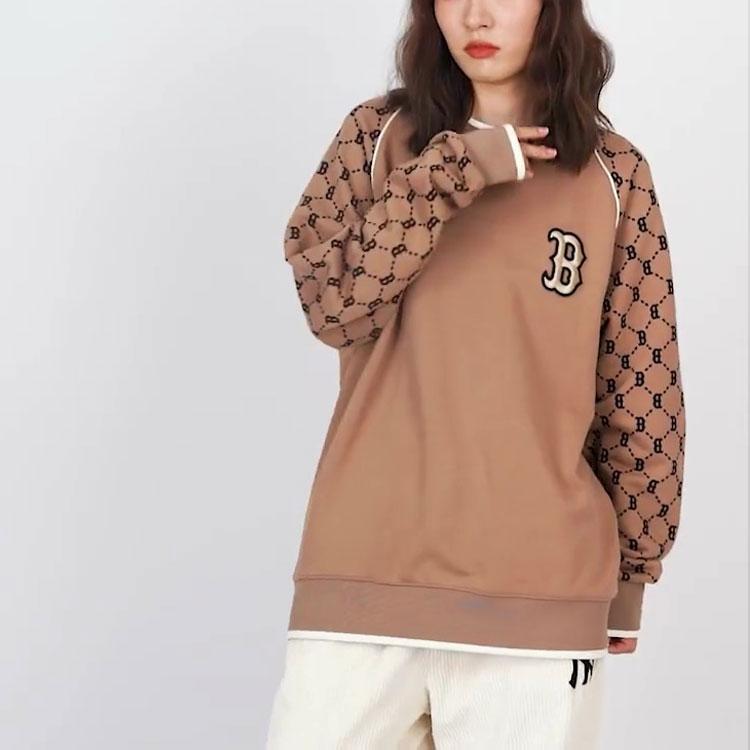 New MLB Knitwear Unisex Dark Beige 3AMTM0814-43BGD