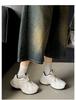 Queen Fan Retro Heightened Platform Dad Shoes Women's 2025 New Summer with Skirt Soft-soled Sneakers