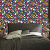 Wallpaper Small Flowers Blue and Sea for Living Room and Bedroom 50x1000