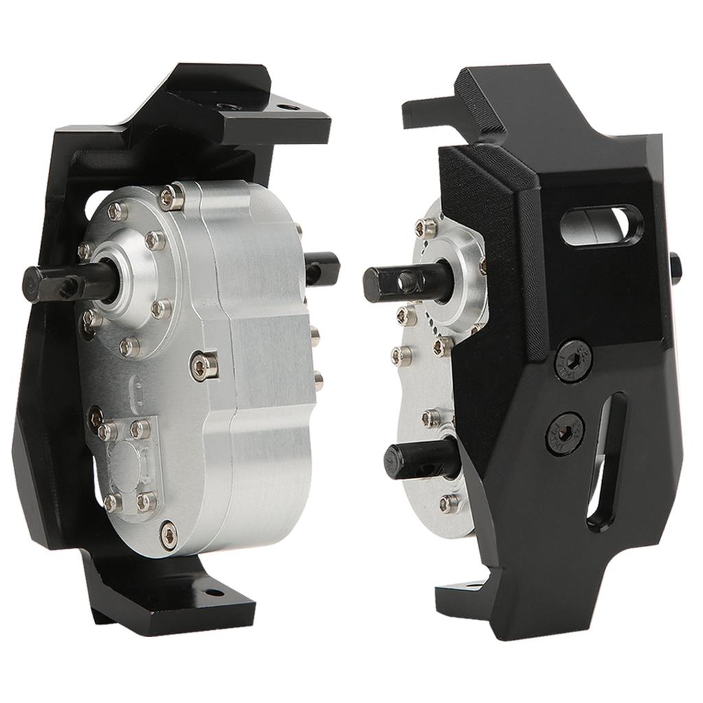 Metal Gearbox Transfer Case with Mount Fit for D90 1 10 RC Crawler Car Model