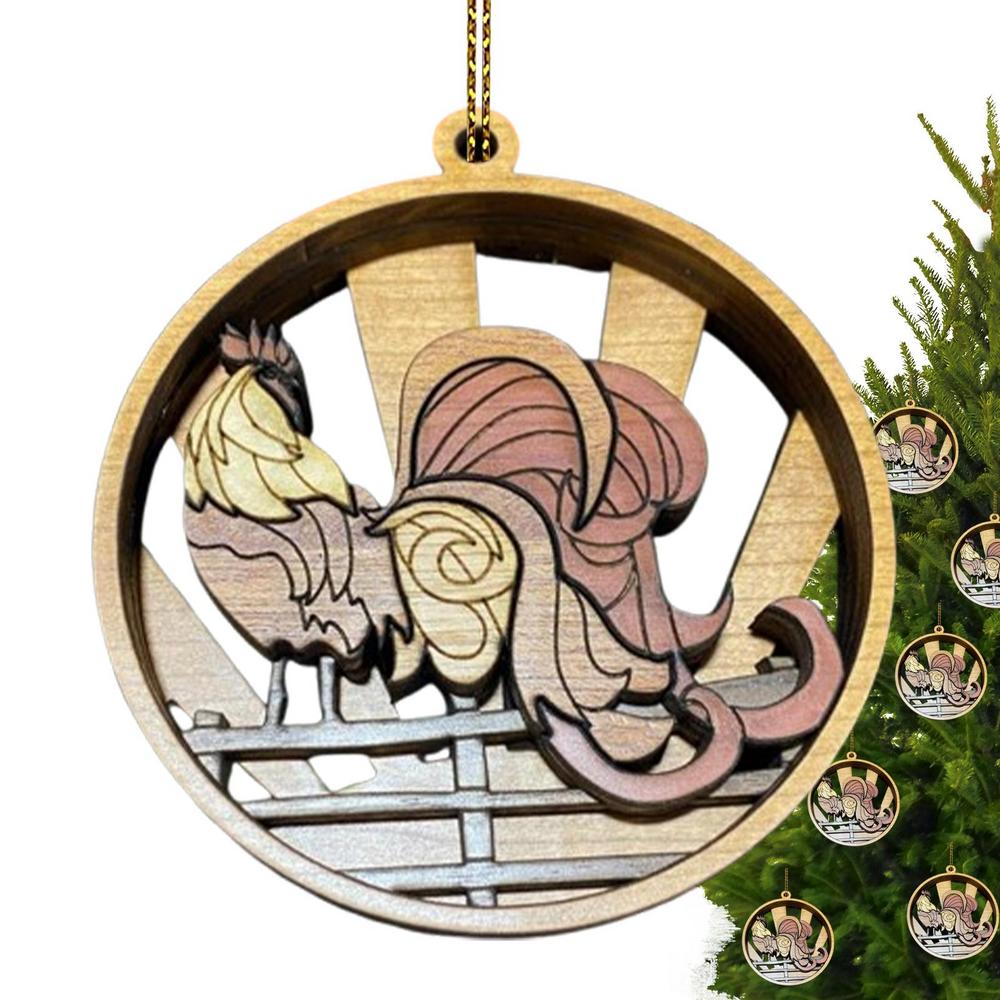 Animal Christmas Ornament 3D Animal Ornament Decorative Ornaments Exquisite Animal Decoration With Animal Themes