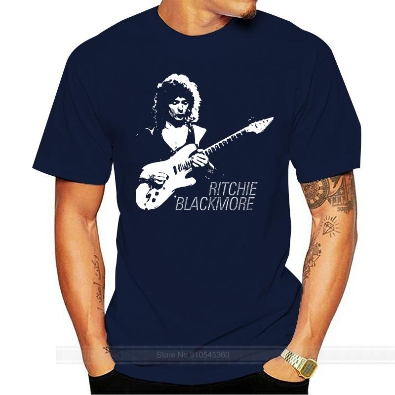 

Ritchie Blackmore Black TShirt SizeS To 5XL male brand teeshirt men summer cotton t shirt S