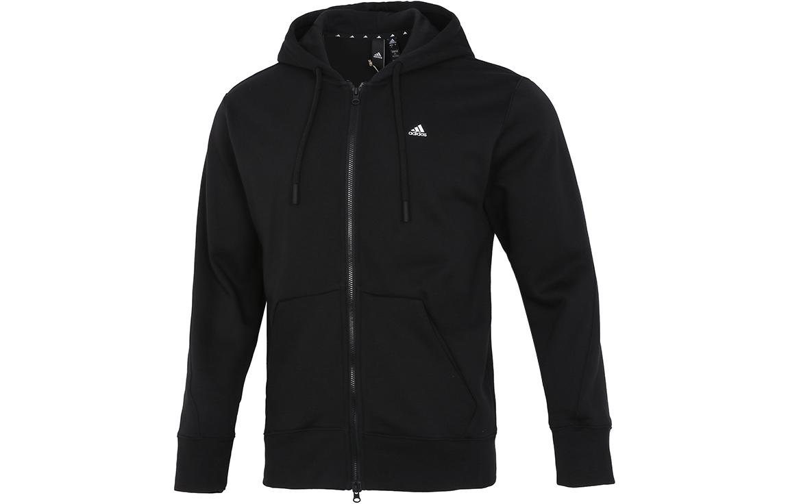 Adidas Jackets Men s Black Hooded Moderate Other H45369 XXL