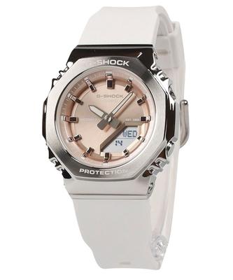 G-Shock Analogowy cyfrowy pasek z żywicy biologicznej Złoty cyferblat Kwarcowy zegarek damski GM-S2110-7A9 200M