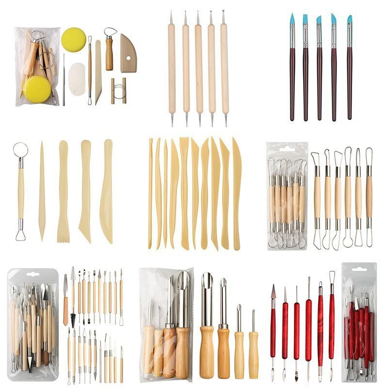Pottery Clay Tool Kit - 5-Piece Set for Sculpting, Trimming, and Modeling