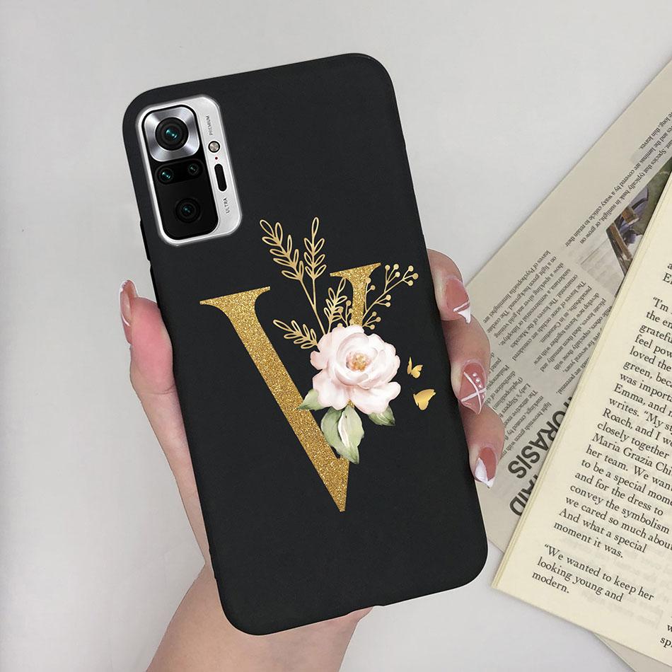 Cute Letters Case For Xiaomi Redmi Note 10 Pro Max 10S 10 S Soft Silicone Back Protective Cover Ultra Thin Slim Phone Case Funda