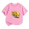 Kids Boys Girls Crew Neck Short Sleeve 100% Cotton T-Shirt, Cool Speedy Golden Hedgehog Print Casual Soft Breathable Summer Tee Tops for Children Dail