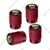 Car CNC Aluminum Football Club Emblem For Chevrolet Toyota GMC Nissan Geely 4pcs Tire Valve Air Port Stem Cover Caps Jr2