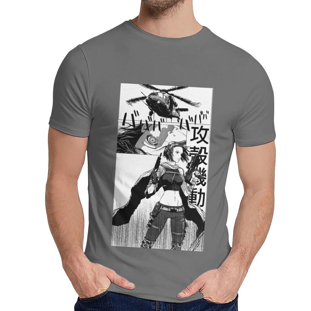 Pure Cotton Ghost In The Manga T Shirt Unisex Hip Hop Nice O Neck Camiseta