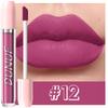 DUNUF Matte Liquid Lipstick Bean Paste Lip Gloss Long Lasting Waterproof Non‑Fading Easy To Apply Sexy Red Lip Glaze