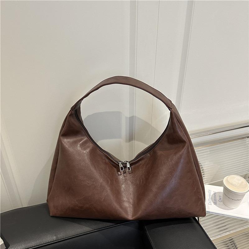 Retro Hand Carry Commuter Tote Bag Women's Spring New Simple Fashion Trend Large Capacity Shoulder Bag