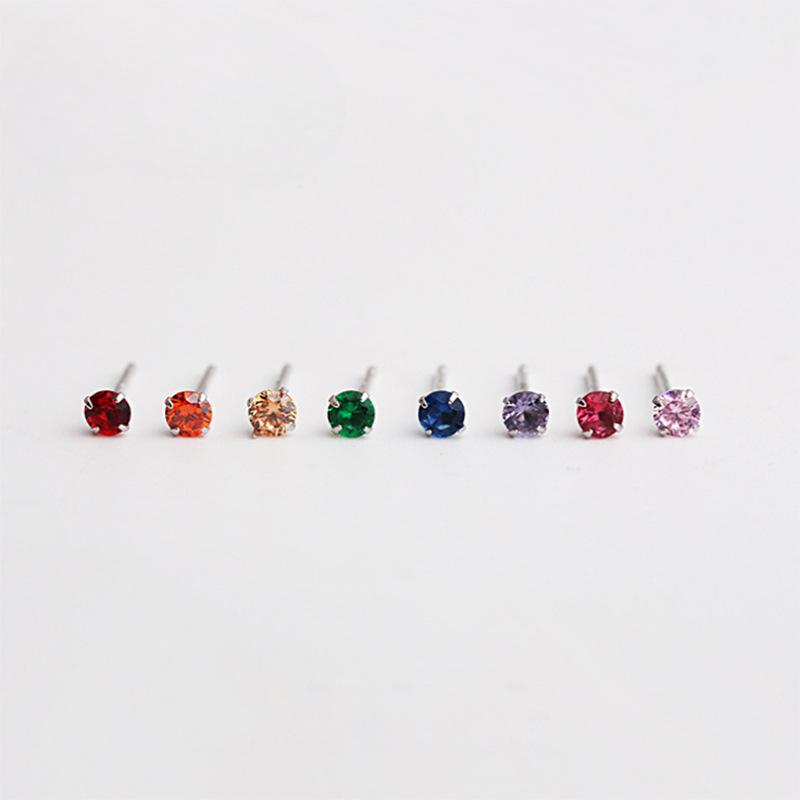 Mini Versatile Earrings and Rhinestone Series Korean Version Full Diamond Inlay