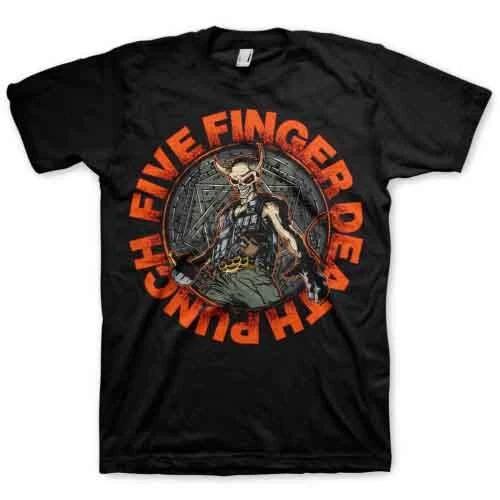 

Official Five Finger Death Punch Seal of Ameth Mens Black T Shirt Classic Tee L