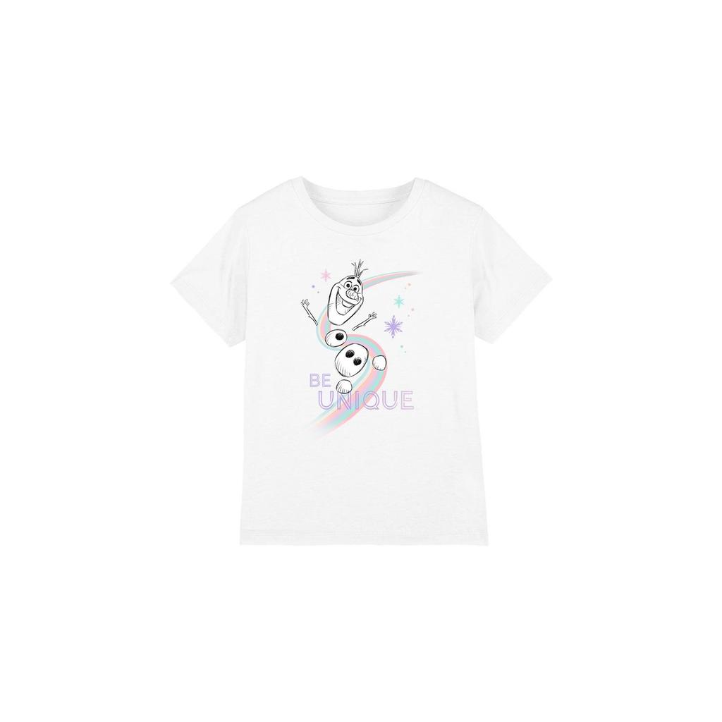 frozen Childrens/Kids Be Unique Olaf Rainbow T-Shirt