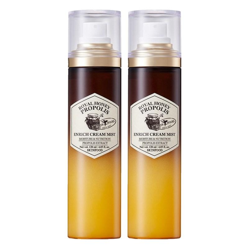 Skinfood Royal Honey Propolis Enrich Cream Mist, 120ml, 2 Pcs