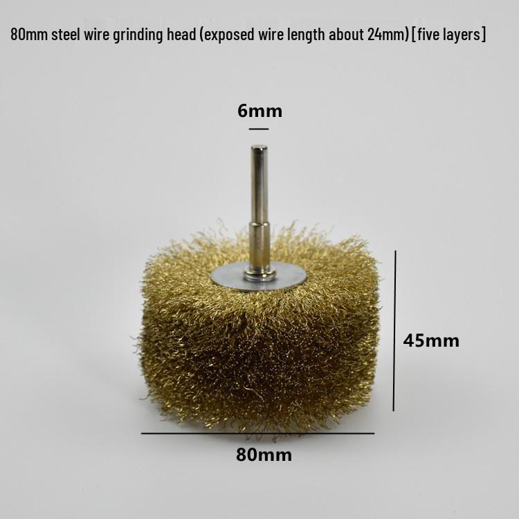 Electric Steel Wire Brush with Handle - Rust Removal, Polishing, and Cleaning.