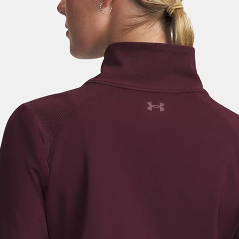 Under Armour Solid Color Stand Collar Zip Jacket Women jackets 1379157-600