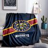 Nuggets Logo Art Blanket Lightweight Flannel Bedding Blanket Perfect for Travel, Camping, Living Rooms, Offices, Sofas, Fan Christmas Gift