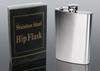 Silver Metal Hip Flask 270ml