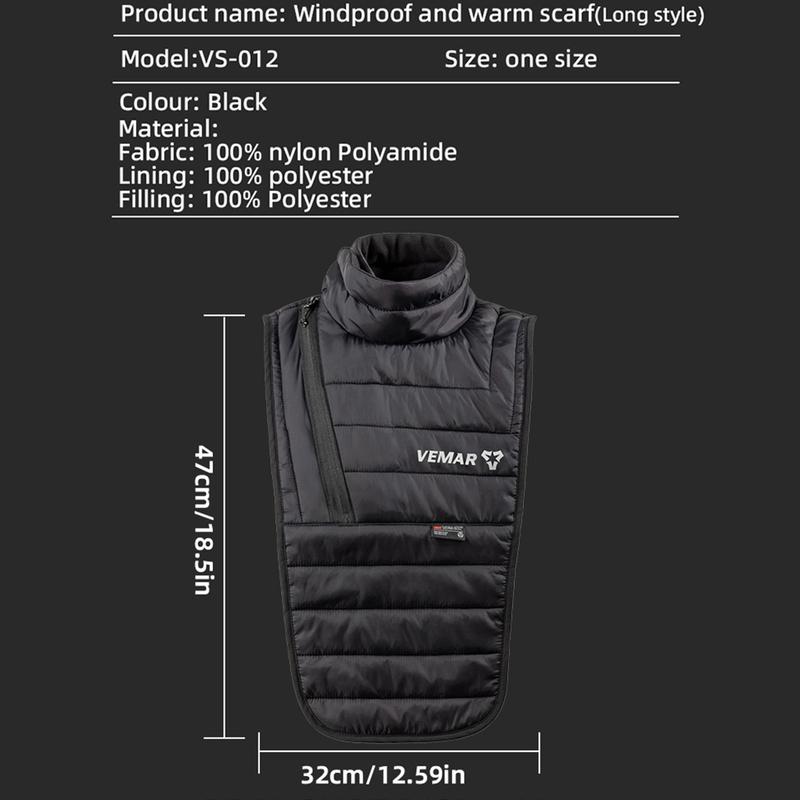 VEMAR Motorcycle Full Neck Protectors Scarf Mask Windproof Warm Motorcycle Mask Winter Cycling Fleece Balaclava Moto Face Mask