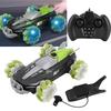 360 Degrees  Rotation Rechargeable RC Car 2.4G Electric Spray Drift Car with Dual Remote Control