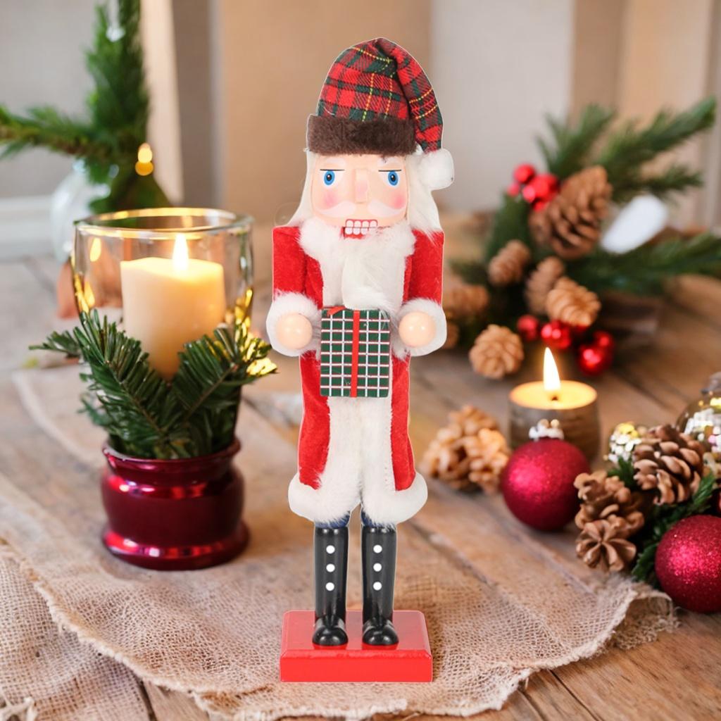 Wooden Nutcracker Soldier Desktop Ornaments Traditional Party Favors Doll Nutcracker Figurines for Christmas Holiday Decorations