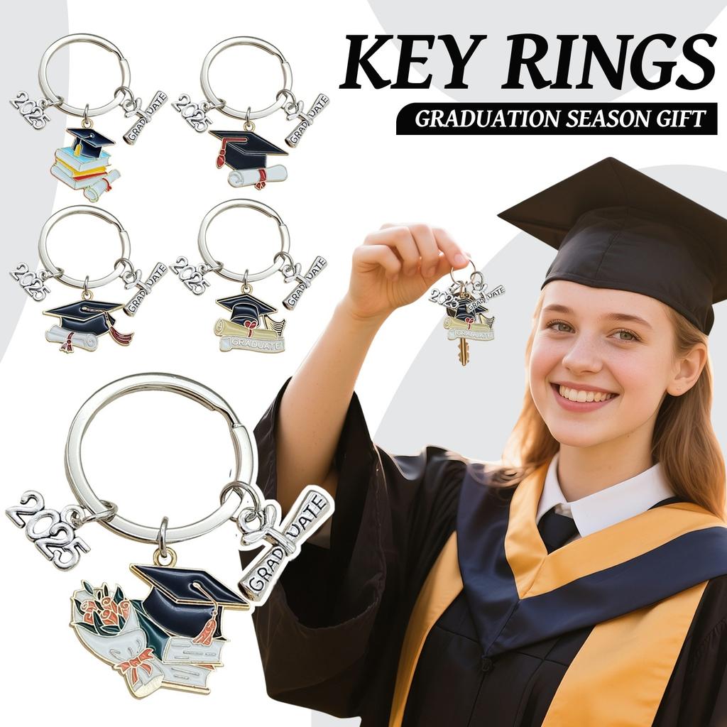 2025 Bachelor Hut Buch Schlüsselanhänger Graduierung Saison Geschenk Schlüsselanhänger Anhänger