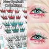 Colorful Manga Style False Eyelashes Natural Individual Segmented Lashes  Cosplay