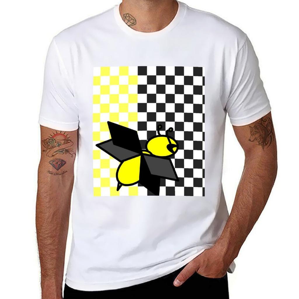 Cappi Buggy Checkered Duo TShirt Work Wear Simple Tee Shirt