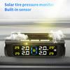 Universal All-Weather Solar/USB TPMS IPX7 Waterproof Tire Pressure Monitor System with Multi-Vehicle Support