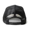 New Era Golf 9FORTY A-Frame Trucker Mesh Cap Script Logo Splash Black - Breathable Snapback, MICROERA Band, Size FREE Approx. 56.8-60.6cm, Unisex