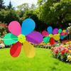 Ornamental 10m Windmill String Rainbow Color Whirligig Decor Wind Spinner Plastic Hanging Rope Wind Rotator Courtyard