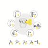 Universal Joint Faucet Garden Adapter 1/2'' Converter with Clamp Kitchen Shower Faucet Bubbler Extenders Water Taps Accessories