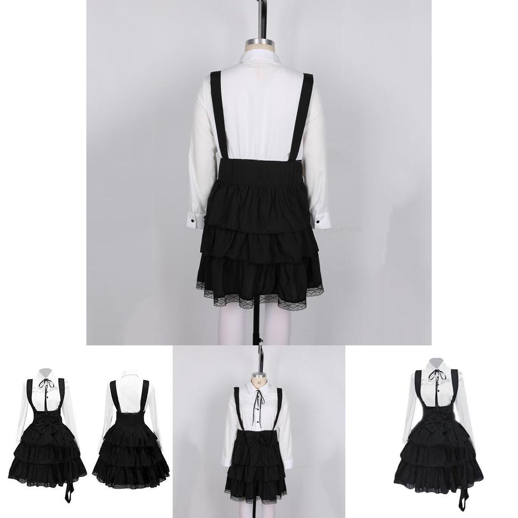 Entzückendes knielanges klassisches Lolita-Kleid für Damen, ideal für Cosplay-Partys mit Anime-Thema