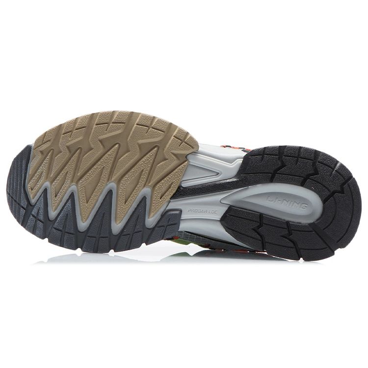 Li-Ning Ace Comfortable Fashion Reflective Shock Absorption Low-Top Running Shoes Men sneakers Black ARDR003-1