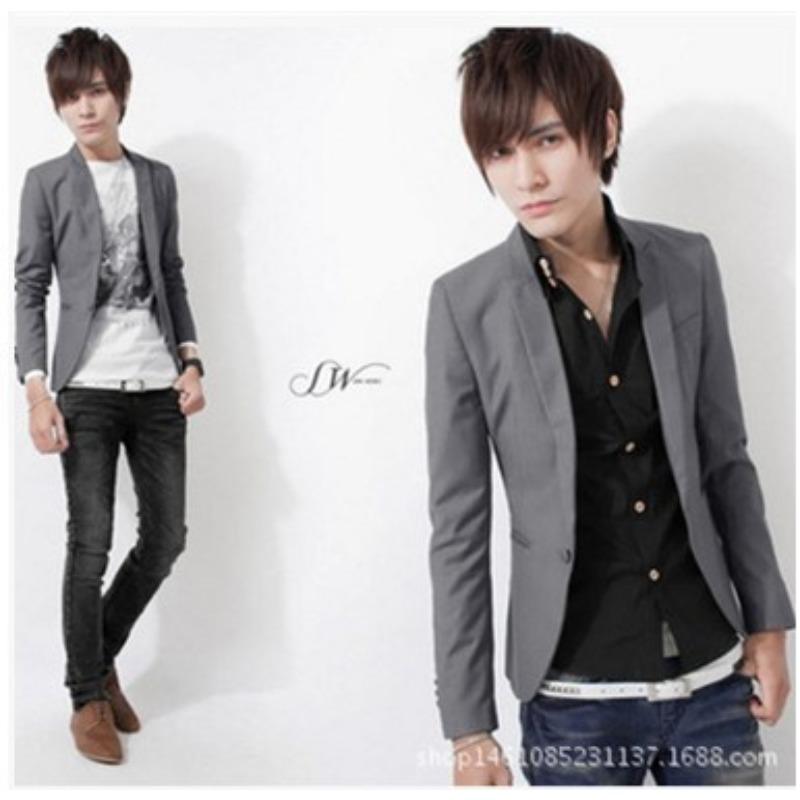 Ny Herre Casual Liten Dress Koreansk Versjon Mote Herre Blazer