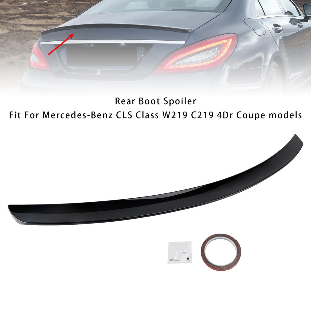 Gloss Black Rear Boot Spoiler For Mercedes-Benz CLS-Class W219 AMG Style 05-10