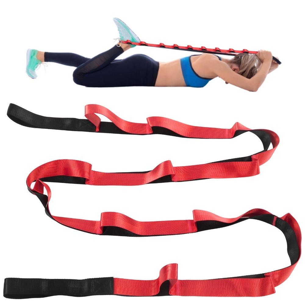 Non-elastic Stretch Band Nylon material Training Belt Auxiliary tool Pull Strap Extended length красный